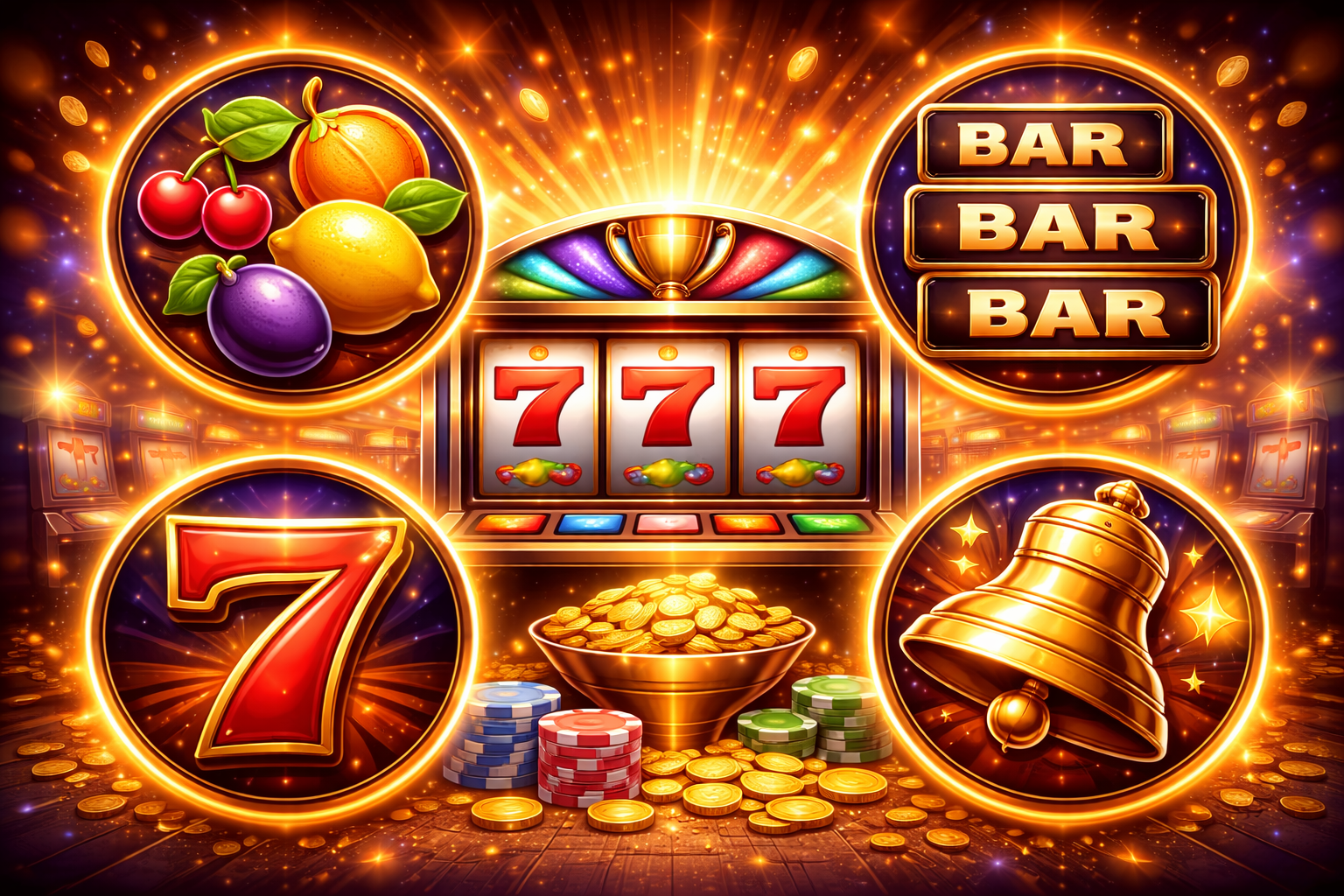 Common Slot Machine Symbols Explained: Wilds, Scatters & Classic Icons