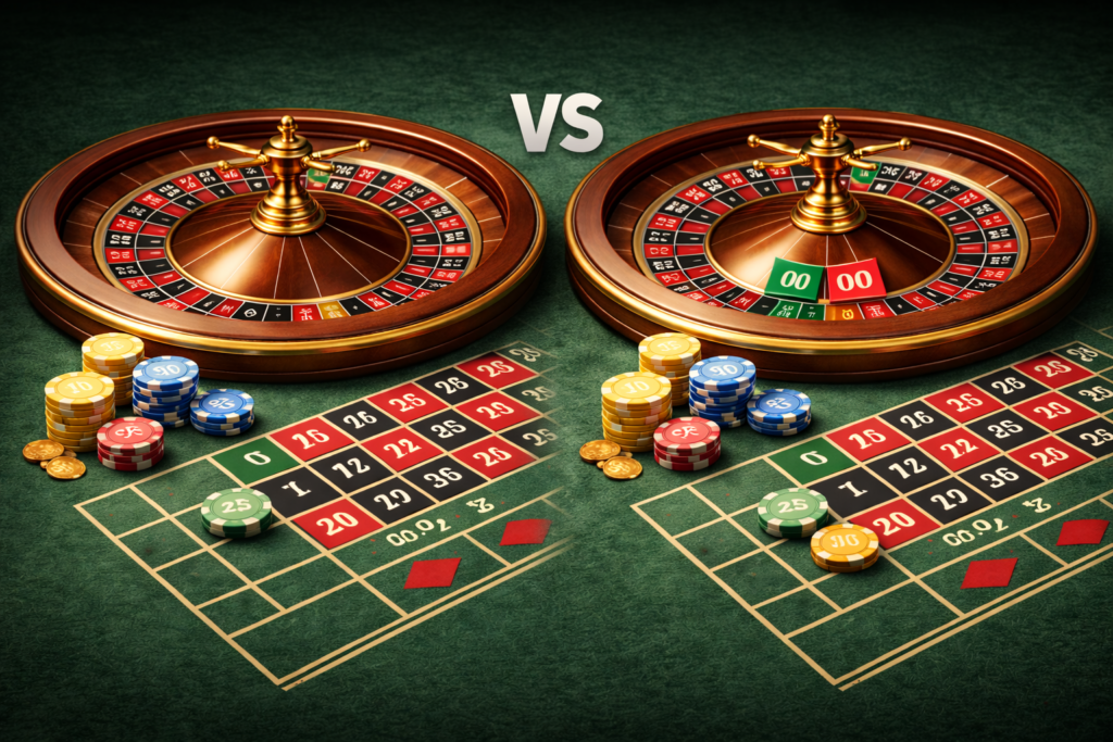 European vs American Roulette