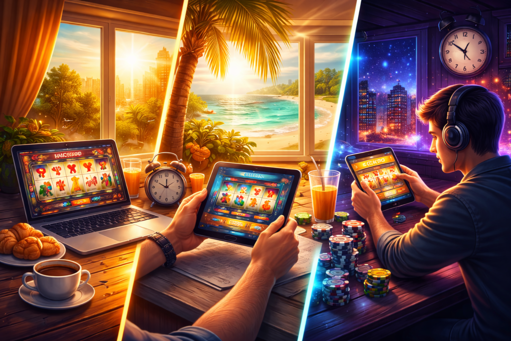 play slots morning vs afternoon or night
